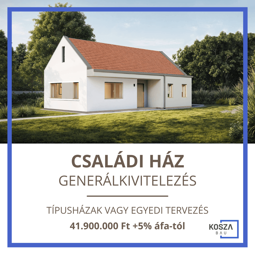 családi ház generálkivitelezés