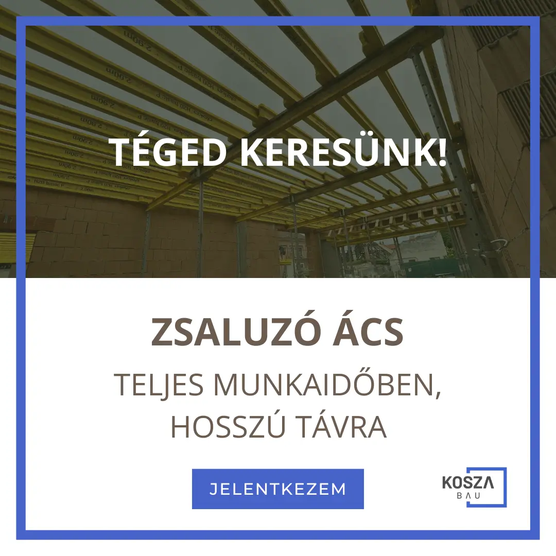 zsaluzó ács állás